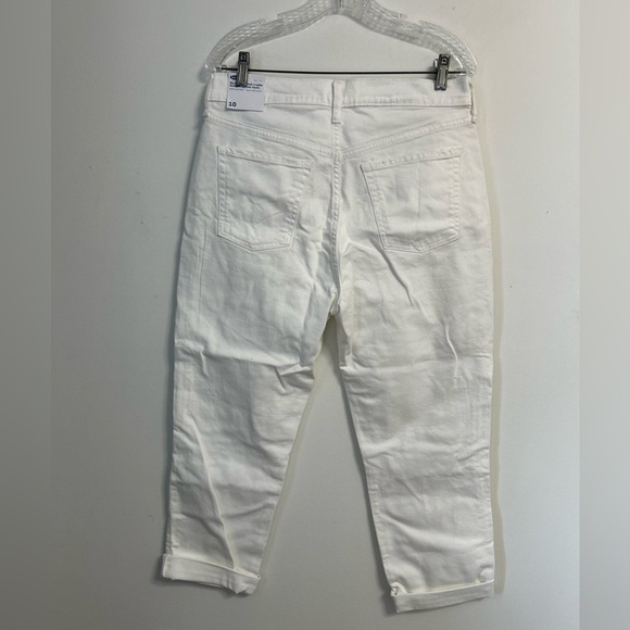 Old Navy White Sky-HI Straight Extra High Rise Ripped Jeans - Picture 4 of 4